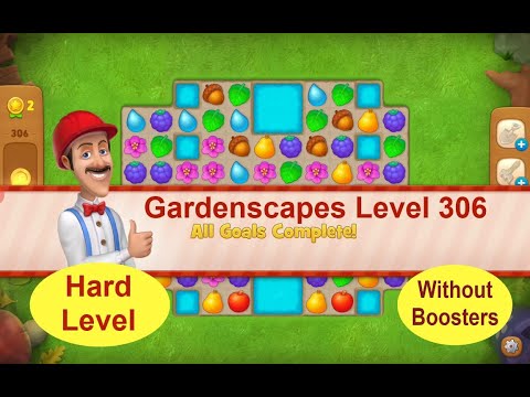 Gardenscapes Level 306 -[2020][No Boosters] solution of Level 306 on Gardenscapes [Hard Level]