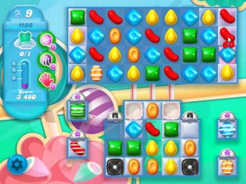 Candy Crush Soda Saga Level 1136 - NO BOOSTERS