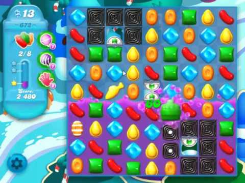 Candy Crush Soda Saga Level 672 - NO BOOSTERS