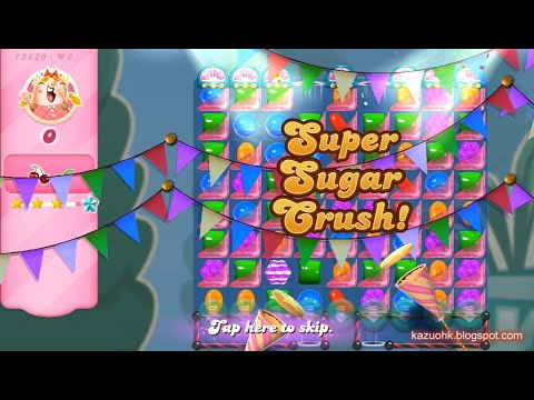 Candy Crush Saga Level 12829 (3 stars, Impossbile without boosters in 2nd version)