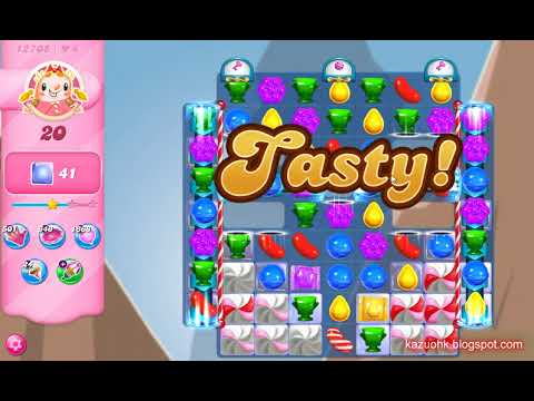 Candy Crush Saga Level 12705 (3 stars, No boosters)