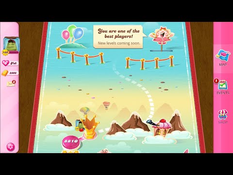 Candy Crush Saga LAST Level 8810 NO BOOSTERS