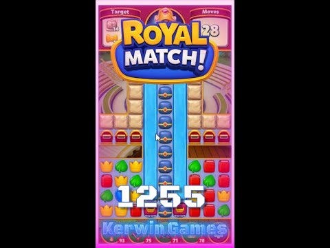 Royal Match Level 1255 - Hard Level - No Boosters Gameplay