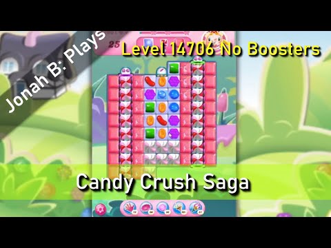 Candy Crush Saga Level 14706 No Boosters