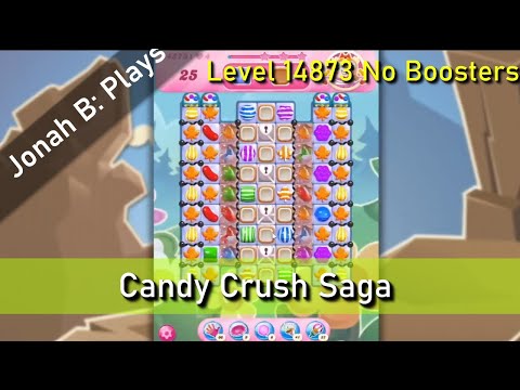 Candy Crush Saga Level 14873 No Boosters