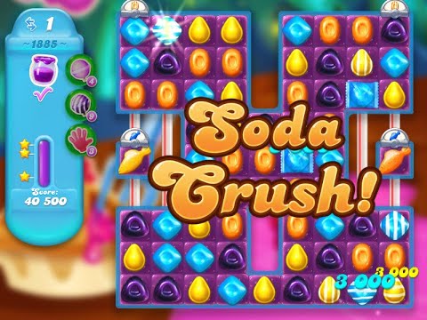 Candy Crush Soda Saga Level 1885 (3 stars, NO boosters)