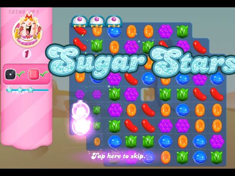 Candy Crush Saga Level 13768 (Sugar stars, NO boosters)