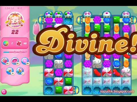 Candy Crush Saga Level 13818 (2nd version, 3 stars, NO boosters)