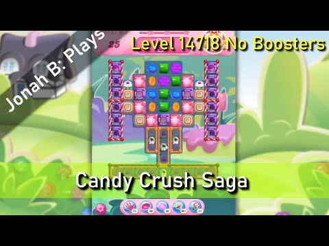 Candy Crush Saga Level 14718 No Boosters