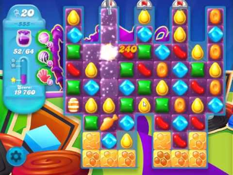 Candy Crush Soda Saga Level 555 - 9 MOVES LEFT !!!