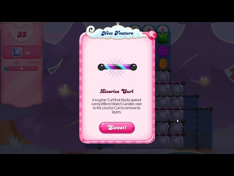 Candy Crush Saga LEVEL 7581 (NEW - LICORICE CURL)