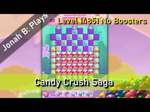 Candy Crush Saga Level 14851 No Boosters