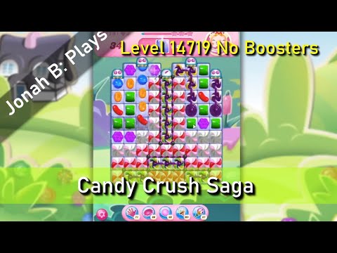 Candy Crush Saga Level 14719 No Boosters