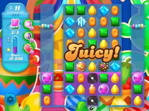 Candy Crush Soda Saga Level 853 - NO BOOSTERS