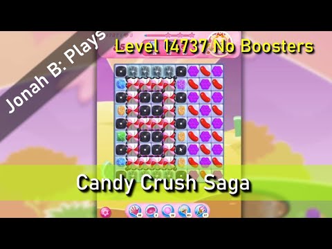 Candy Crush Saga Level 14737 No Boosters