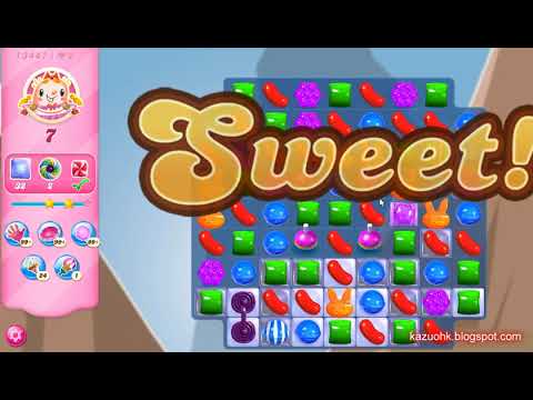 Candy Crush Saga Level 13447 (2nd version, 3 stars, NO boosters)