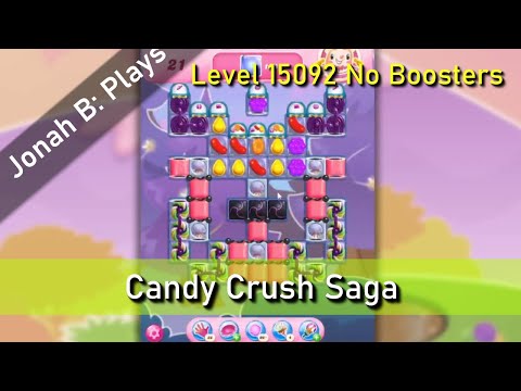 Candy Crush Saga Level 15092 No Boosters