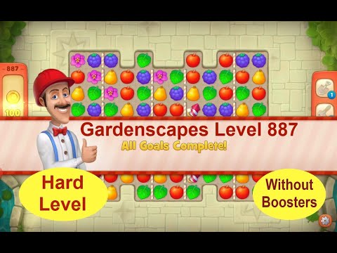 Gardenscapes Level 887 - No Boosters