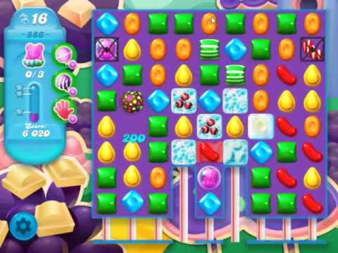 Candy Crush Soda Saga Level 886 - NO BOOSTERS