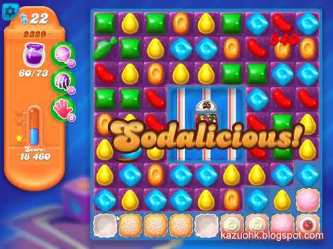 Candy Crush Soda Saga Level 2329 (3 stars, NO booster)