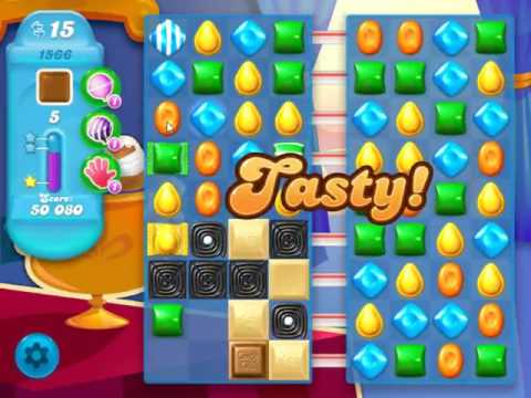 Candy Crush Soda Saga Level 1566 - NO BOOSTERS