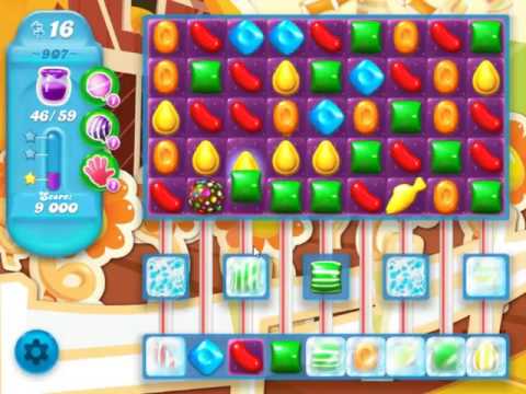 Candy Crush Soda Saga Level 907 - NO BOOSTERS