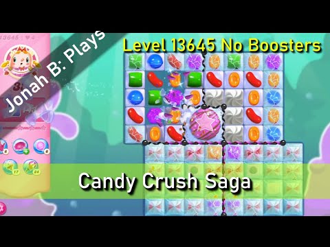 Candy Crush Saga Level 13645 No Boosters