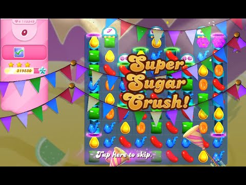 Candy Crush Saga Level 12343 (3 stars, No boosters)