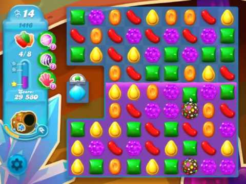 Candy Crush Soda Saga Level 1416 - NO BOOSTERS