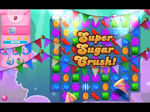 Candy Crush Saga Level 11851 (3 stars, No boosters)