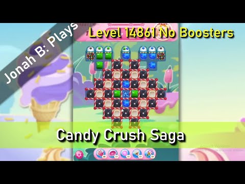 Candy Crush Saga Level 14861 No Boosters