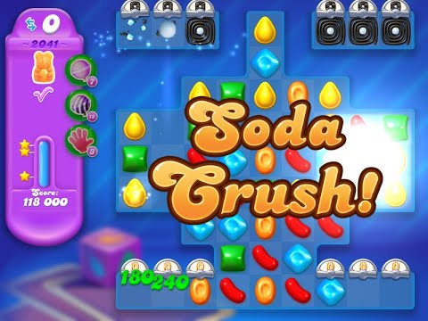 Candy Crush Soda Saga Level 2041 (3 stars, NO boosters)