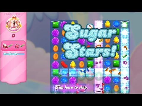 Candy Crush Saga Level 13021 (Sugar stars, No boosters)