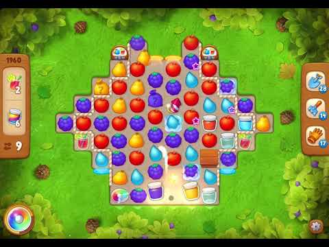 GardenScapes Level 1960 no boosters (18 moves)