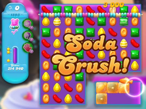 Candy Crush Soda Saga Level 1893 (3 stars, NO boosters)