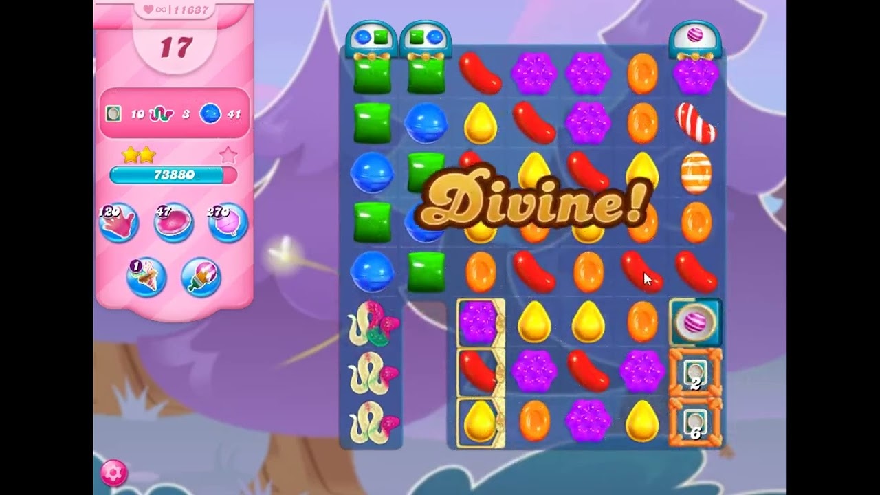 Candy Crush Saga Level 11637 - NO BOOSTERS | SKILLGAMING ✔️