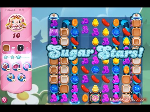 Candy Crush Saga Level 14584 (Sugar stars, NO boosters)