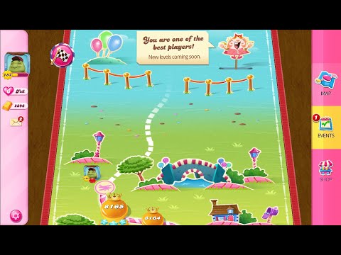 Candy Crush Saga Level 8165 NO BOOSTERS LAST LEVEL