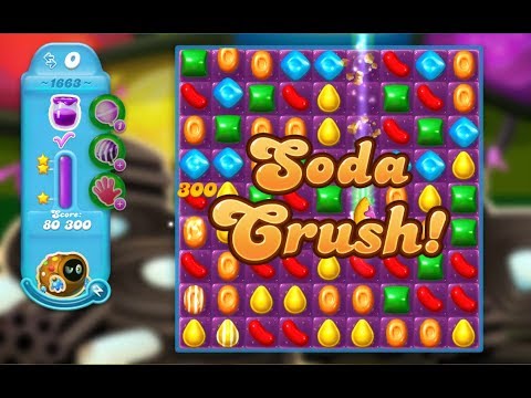 Candy Crush Soda Saga Level 1663 (3 stars, No boosters)