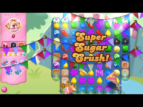 Candy Crush Saga Level 13411 (2nd version, 3 stars, NO boosters)