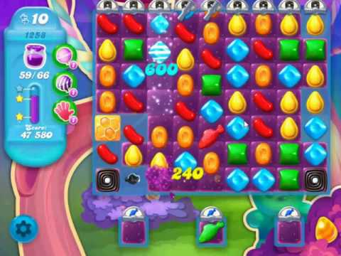 Candy Crush Soda Saga Level 1258 - NO BOOSTERS