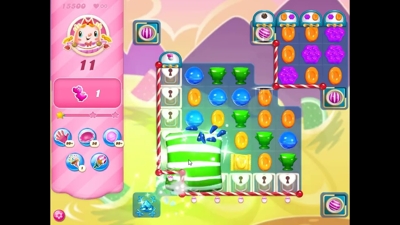 Candy Crush Saga Level 15500 - NO BOOSTERS | SKILLGAMING ✔️