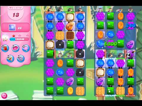 Candy Crush Saga Level 4119 NO BOOSTERS