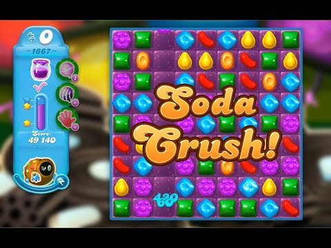 Candy Crush Soda Saga Level 1667 (No boosters)