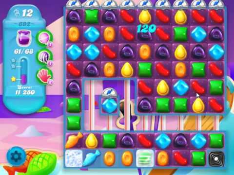 Candy Crush Soda Saga Level 692 - NO BOOSTERS