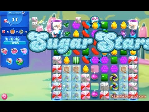 Candy Crush Saga Level 12166 (24 moves, Sugar stars, No boosters)