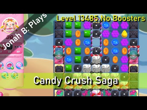 Candy Crush Saga Level 13485 No Boosters