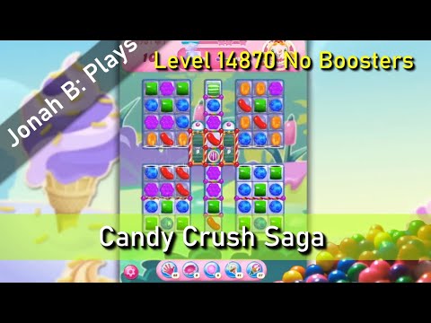 Candy Crush Saga Level 14870 No Boosters