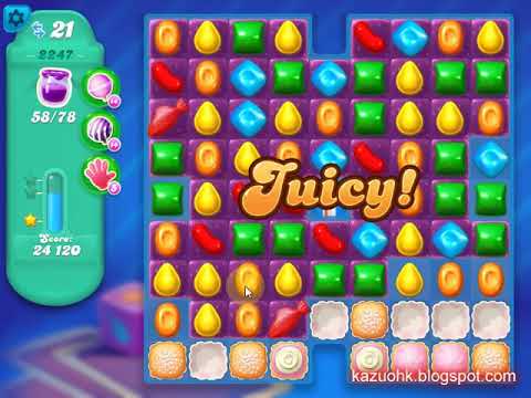 Candy Crush Soda Saga Level 2247 (3 stars, NO boosters)