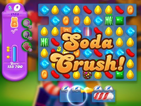 Candy Crush Soda Saga Level 1768 (3 stars, No boosters)